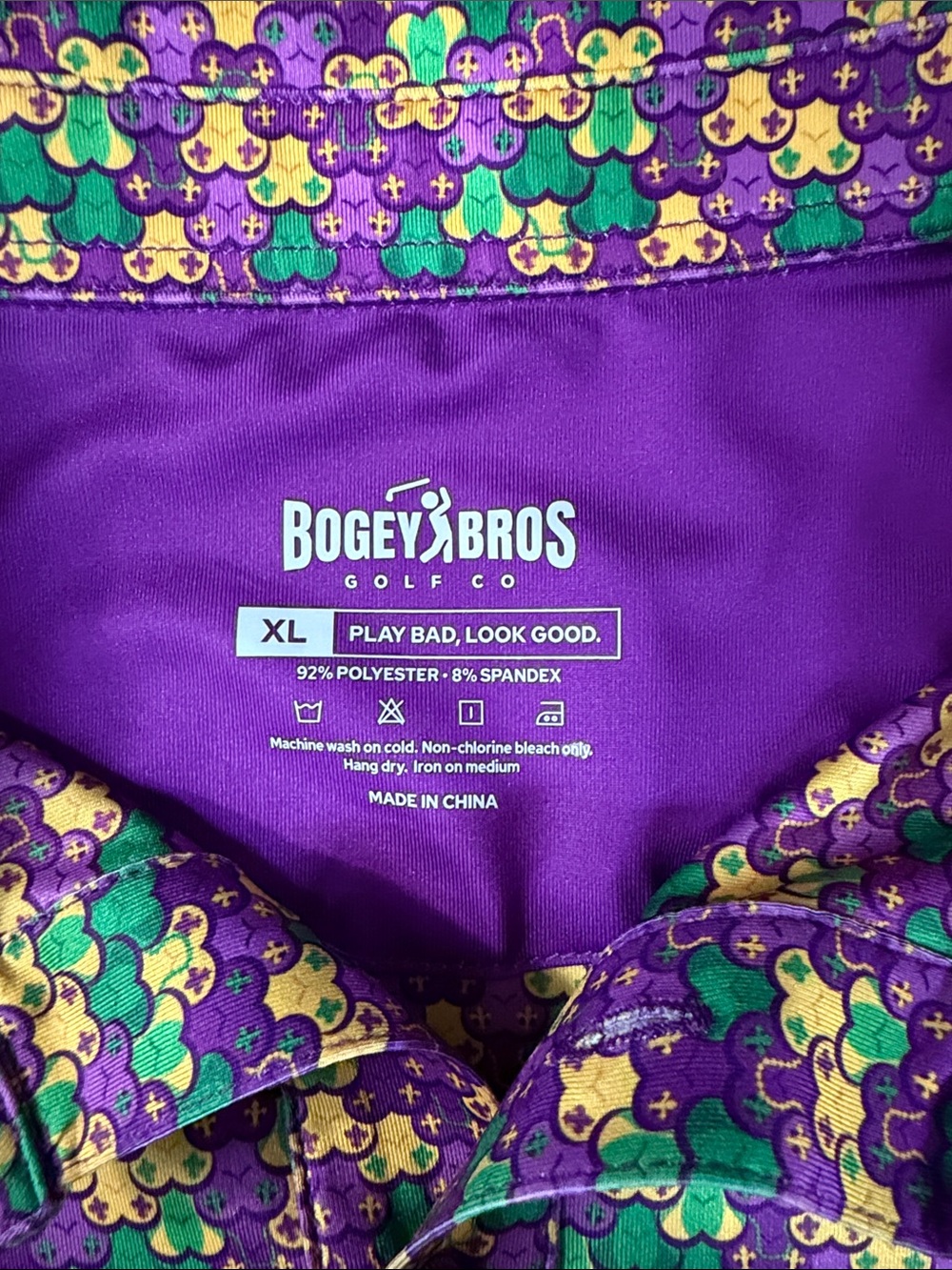 Bogey Bros Men’s Phat Tuesday Golf Polo - Picture 2 of 3